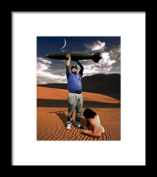 Science Fictioon Framed Print featuring the photograph God of War by Jim Painter