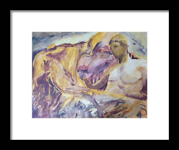 Masterpiece Paintings Framed Print featuring the painting Gods of Olympus by Enrico Garff
