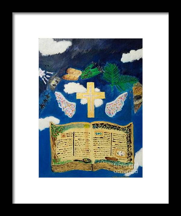 Church Framed Print featuring the painting God's Stories by David Westwood