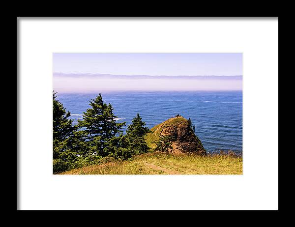 Coastal Framed Print featuring the photograph God's Thumb, Lincoln City, Oregon by Aashish Vaidya