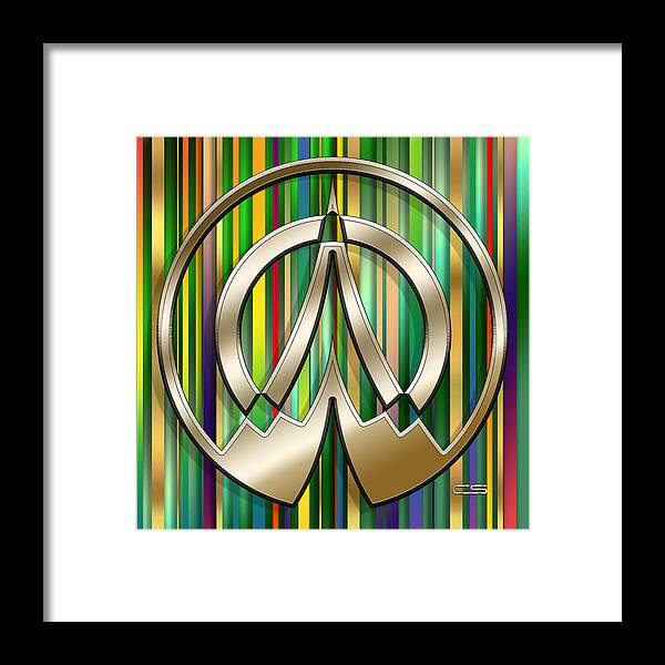Staley Framed Print featuring the digital art Gold Design 28 by Chuck Staley
