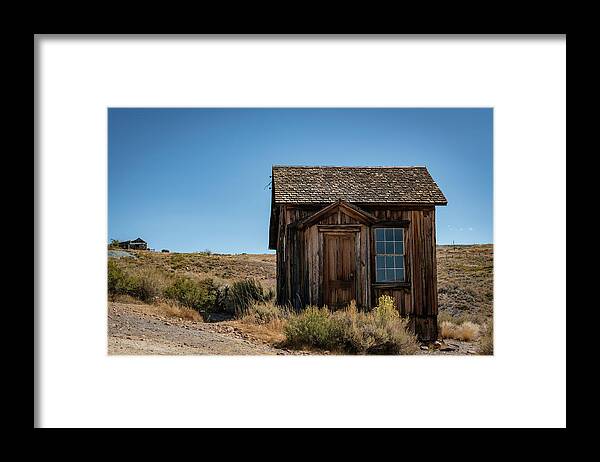 Bodie Framed Print featuring the photograph Gold Rush Bodie Tiny House by Lindsay Thomson