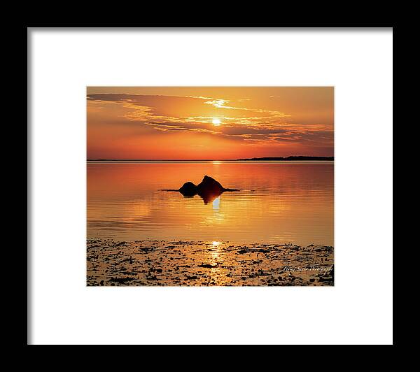 Golden Hour Framed Print featuring the photograph Gold Sand Morning by William Bretton