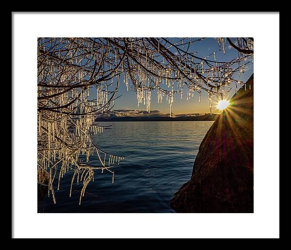 Lake Framed Print featuring the photograph Golden Chandelier by Martin Gollery