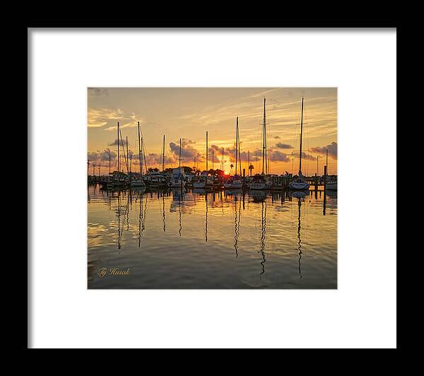 Sunrise Framed Print featuring the photograph Golden Dawn by Ty Husak
