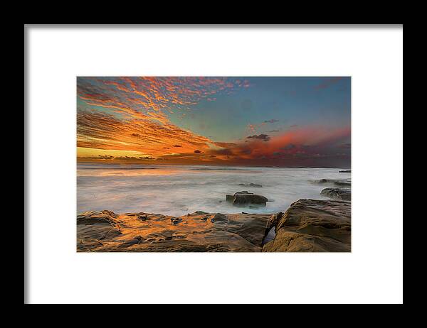 Beach Framed Print featuring the photograph Golden Glory by Peter Tellone