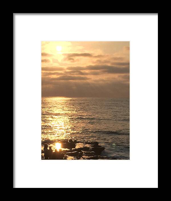 Golden Framed Print featuring the photograph Golden hour #1 by Lisa White