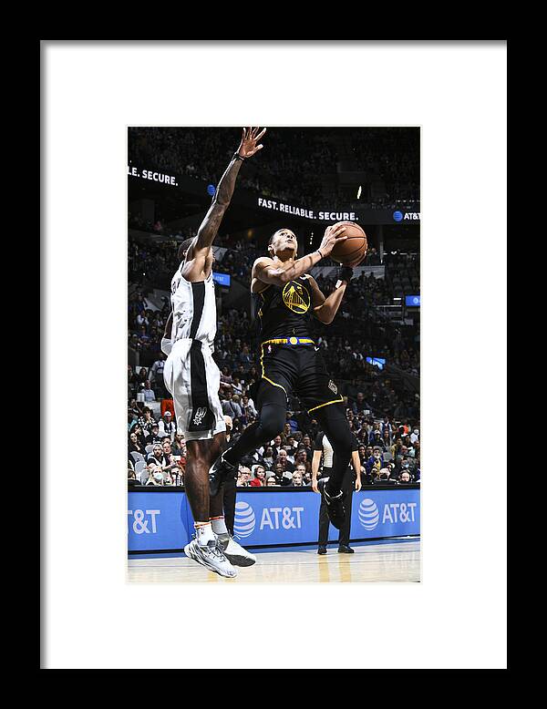 Nba Pro Basketball Framed Print featuring the photograph Golden State Warriors v San Antonio Spurs by Michael Gonzales