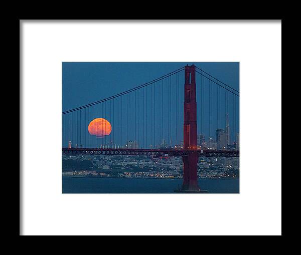  Framed Print featuring the photograph Goldie's Moon by Louis Raphael