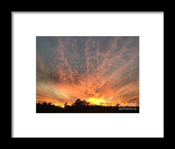 Sunset Framed Print featuring the photograph Good Evening Sunset by Catherine Wilson