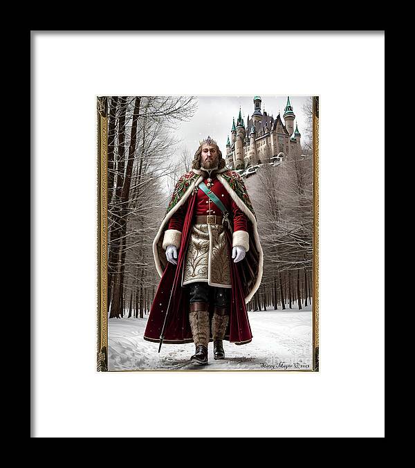 Christmas Framed Print featuring the digital art Good King Wenceslas by Stacey Mayer