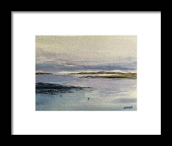 Morning Framed Print featuring the painting Good Morning Acadia Maine by Kellie Chasse