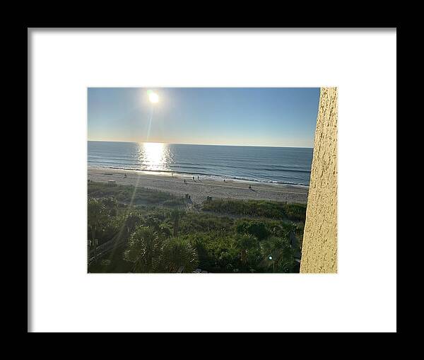Photography Framed Print featuring the photograph Good Morning Myrtle Beach by Lisa White