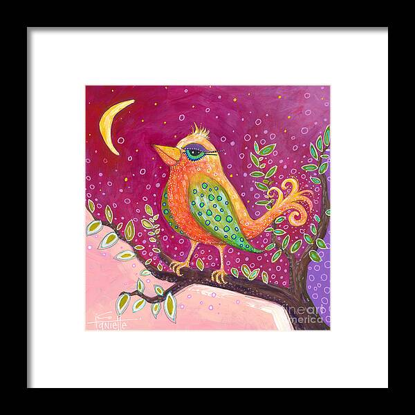 Bird Painting Framed Print featuring the painting Good Morning Sunshine by Tanielle Childers