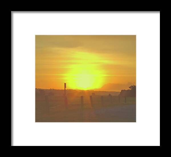 Sun Framed Print featuring the photograph Good Morning World by Roberta Byram