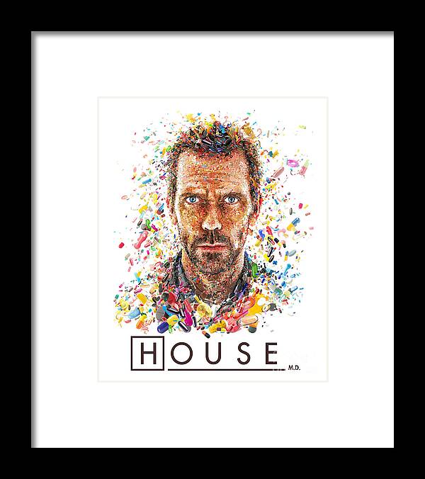 Good Retro House Md Pills Ridiculously Simple Ways Framed Print featuring the photograph Good Retro House Md Pills Ridiculously Simple Ways by Artwork Lucky