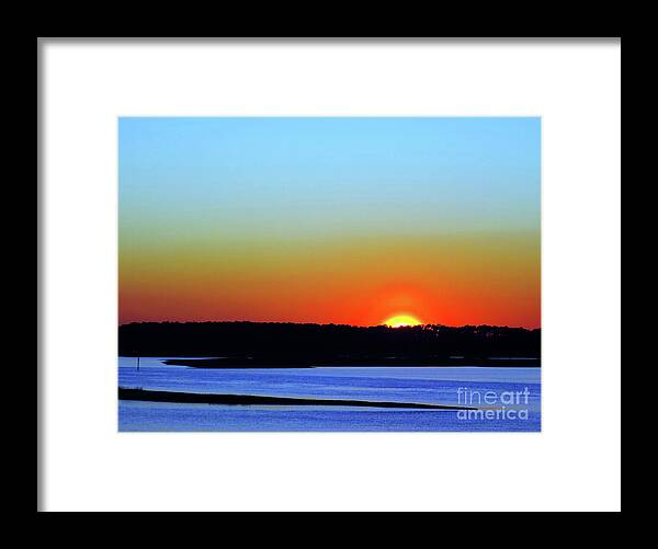 Landscape Framed Print featuring the photograph Goodnight, Hilton Head by Rick Locke - Out of the Corner of My Eye