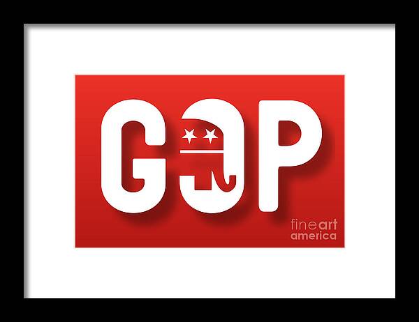 Gop Poster Framed Print featuring the photograph GOP by Action