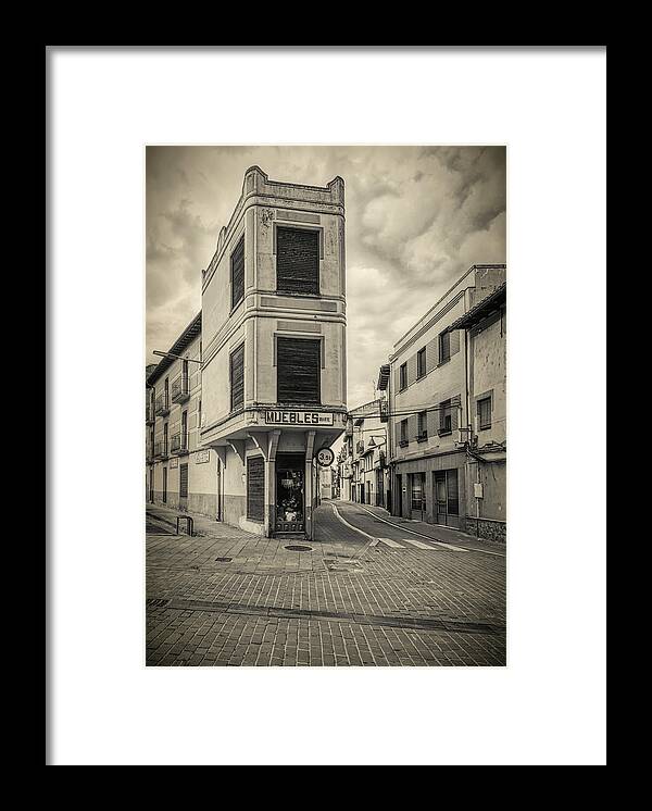 House Framed Print featuring the photograph Gore House in Sanguesa by Micah Offman