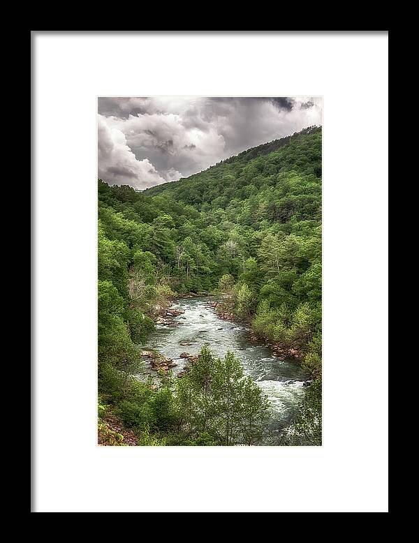 Virginia Framed Print featuring the photograph Goshen Pass - Maury River by Susan Rissi Tregoning