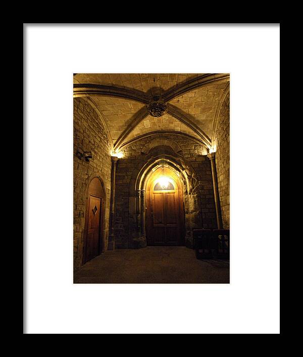 Door Framed Print featuring the photograph Gothic door by Lisa Mutch