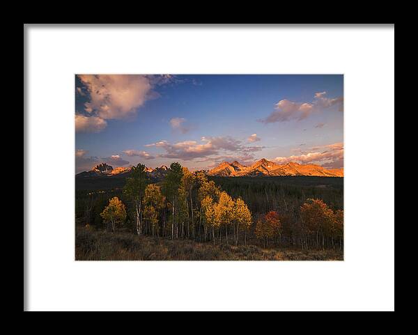 Idaho Framed Print featuring the photograph Grand autumn along Sawtooths by Vishwanath Bhat