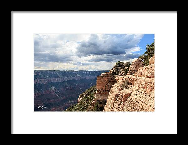 Office Framed Print featuring the photograph Grand Canyon North Rim AZ - U.S. National Parks - Snapshot 3                     by Ronald Reid