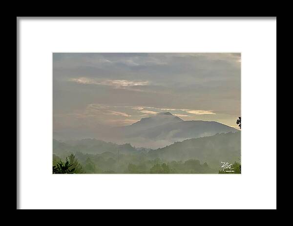  Framed Print featuring the photograph Grandfather Mountain in fog by Meta Gatschenberger