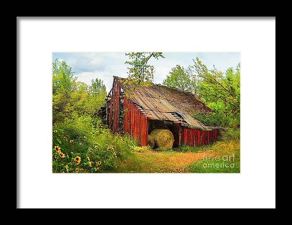 Barn Framed Print featuring the photograph Grandfather's Barn In the Appalachians by Shelia Hunt