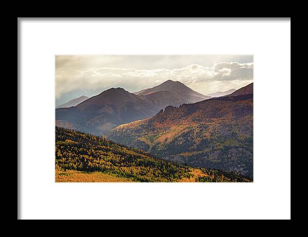 Colorado Framed Print featuring the photograph Grassy Mountain and Red - San Juan Mountains by Aaron Spong