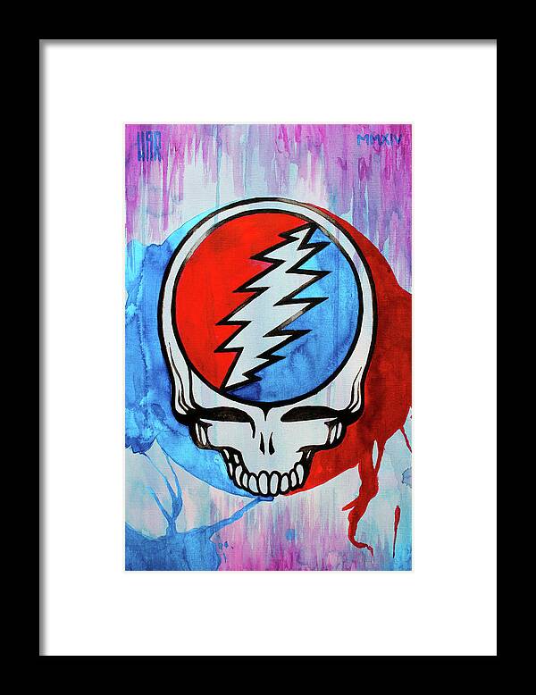 Grateful Dead Framed Print featuring the painting Grateful Dead portrait by Dan Haraga