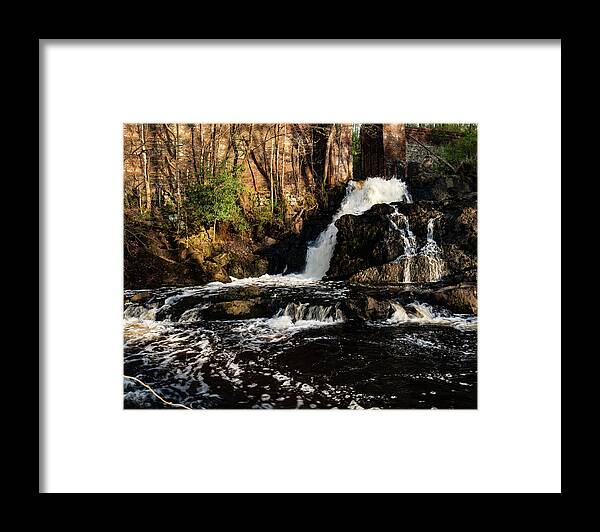 Great Falls Framed Print featuring the photograph great falls Rockingham revisited 3 by Flees Photos