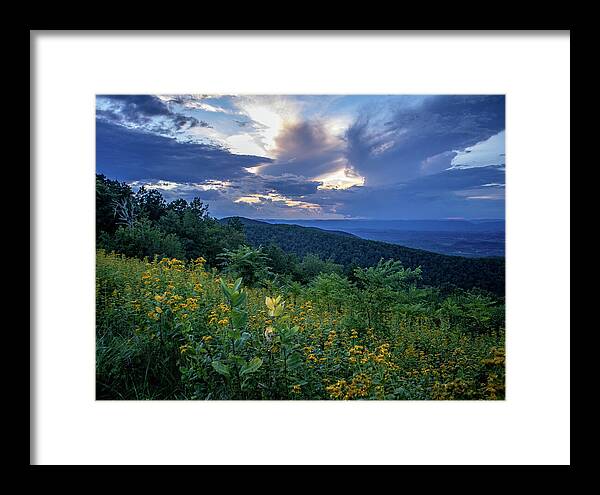 Mountain Sunset Framed Print featuring the photograph Great Valley Sunset by Deb Beausoleil