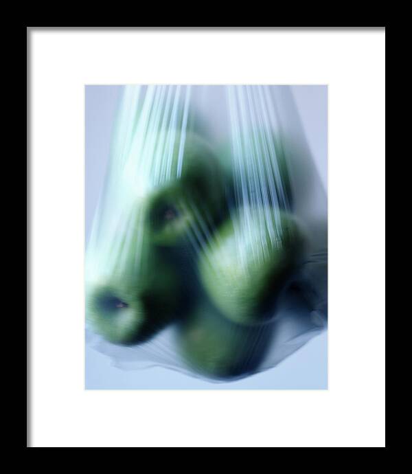 Still Life Framed Print featuring the photograph Green Apples by John Manno