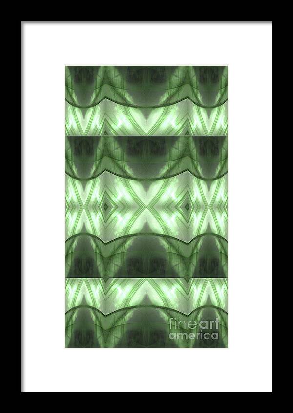 Green Framed Print featuring the digital art Green Like This by Scott S Baker
