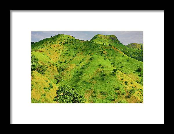 Africa Framed Print featuring the photograph Green sSimien Mountians by Matt Cohen