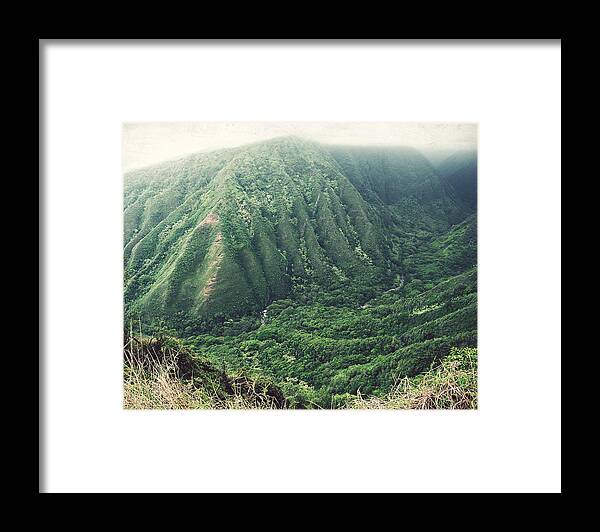 Hawaii Framed Print featuring the photograph Green Valley by Lupen Grainne