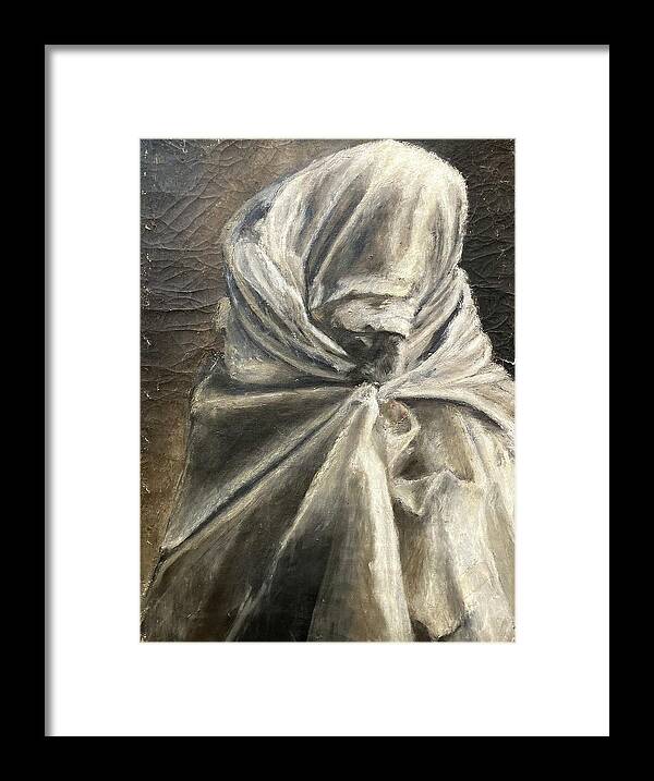 Wrapped Figure Framed Print featuring the painting Gregorian Chant II by David Euler
