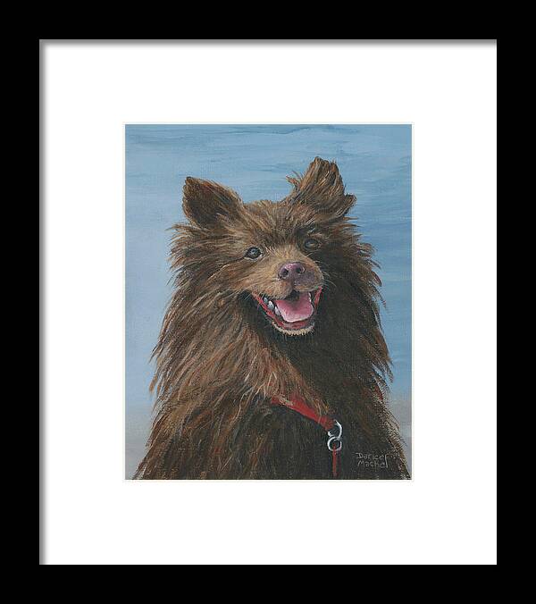 Pet Framed Print featuring the painting Grizzly by Darice Machel McGuire
