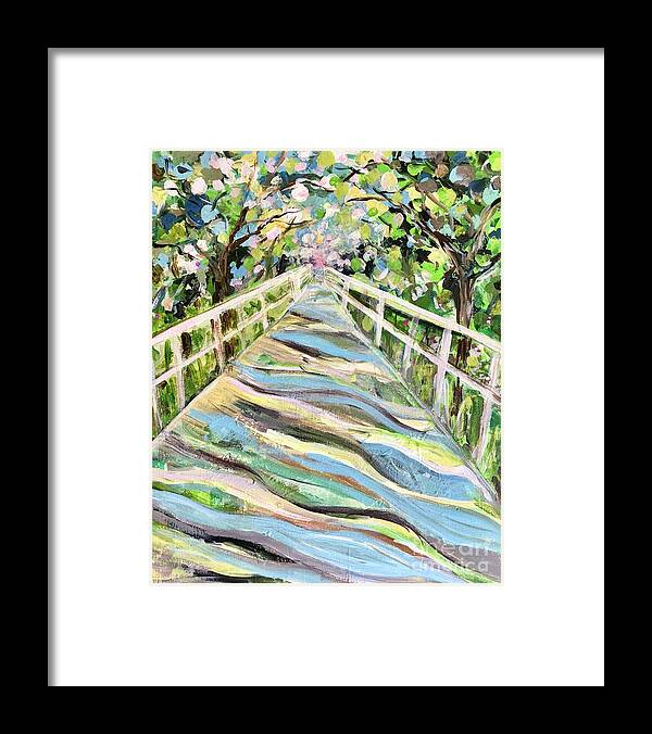 Groton Framed Print featuring the painting Groton Rail Trail by Jacqui Hawk