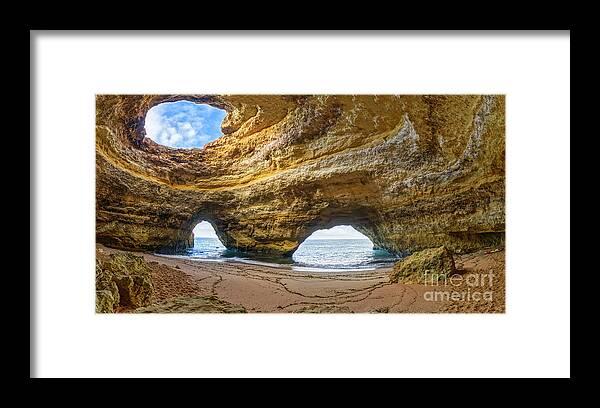 Grotto Framed Print featuring the photograph Grotte de Benagil by Brian Kamprath
