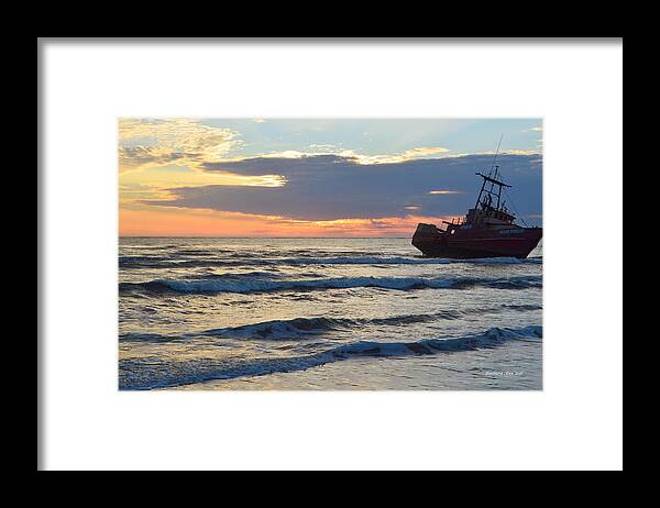 Obx Sunrise Framed Print featuring the photograph Grounded by Barbara Ann Bell