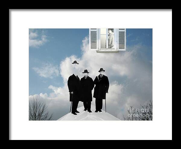 Magritte Framed Print featuring the photograph Group Portrait with Lady by Martina Rall