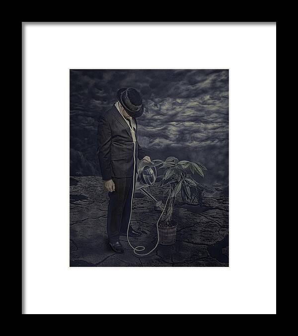 Depression Framed Print featuring the digital art Growing Depression by Brad Barton