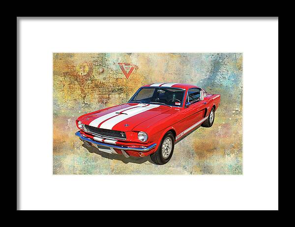 Car Framed Print featuring the photograph GT 350 Fastback by Keith Hawley