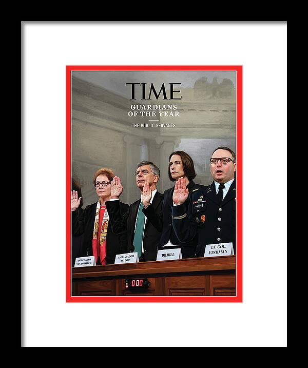 Person Of The Year Framed Print featuring the photograph 2019 Guardians of the Year - The Public Servants by Time