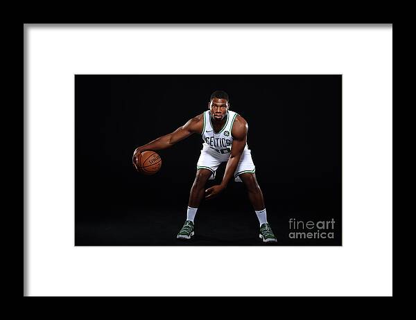 Media Day Framed Print featuring the photograph Guerschon Yabusele by Brian Babineau