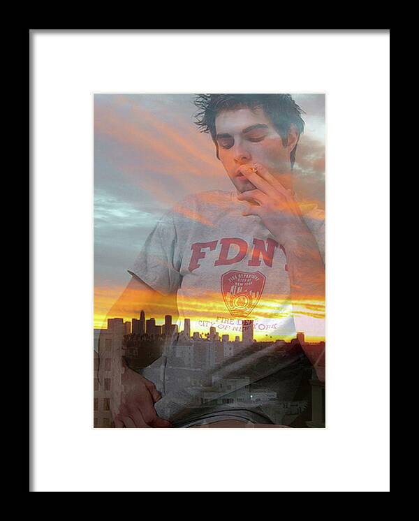 Lgbt Framed Print featuring the digital art Morning Highrise by John Waiblinger