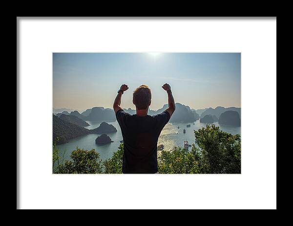 Northern Vietnam Framed Print featuring the photograph Dao Di Top, Halong Bay, Northern Vietnam by Dubi Roman