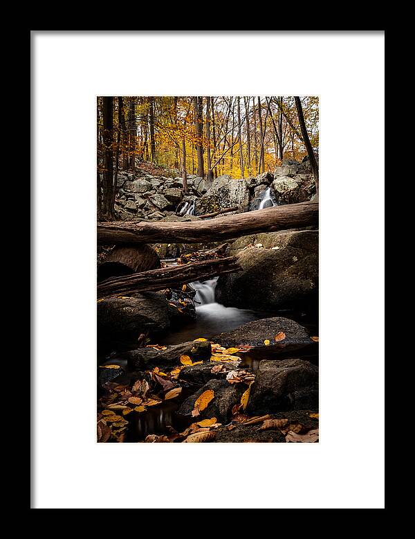 Fall Colors Framed Print featuring the photograph Hacklebarney Falls by Kevin Plant